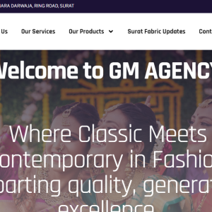 Textile Website Development- GM Agency