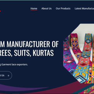 Textile Website Development- Ambica Lace