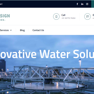 Industrial Website Development- Water Designs technologies